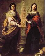 San Seta and St. Lucie Princess Na Bartolome Esteban Murillo